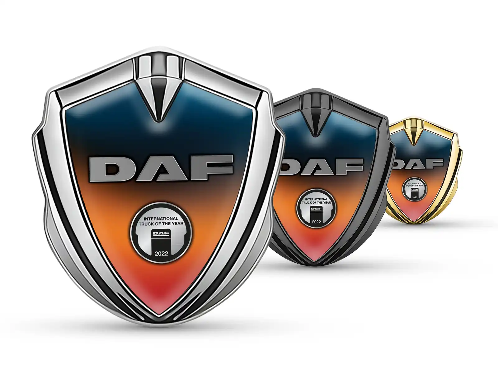 Daf Metal Emblem Badge Minimal Style Universal Fit